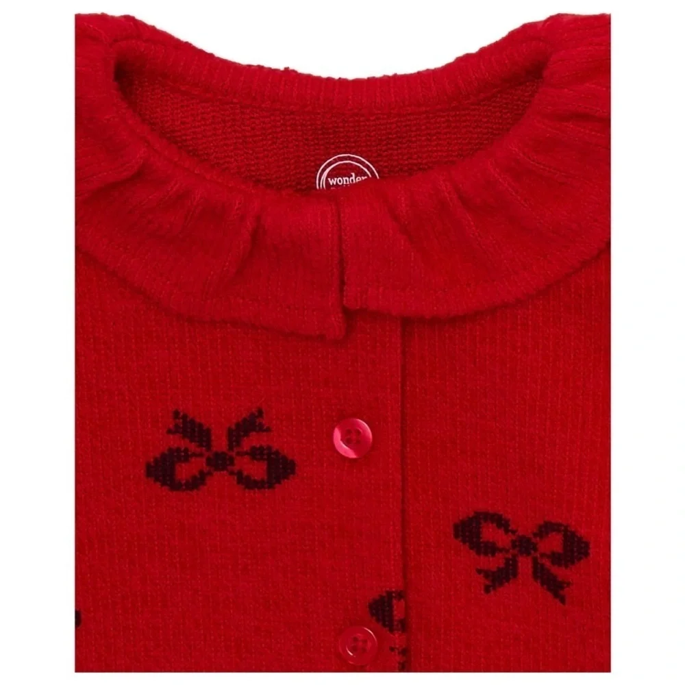Wonder Nation Baby Girl Cardigan and Pants Outfit Set 2-Piece, Size 3-6M